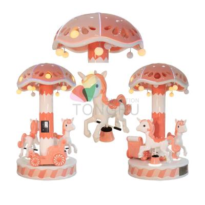 China Amusement Best Mini Electric Children Riding Carousel Hot Selling Commercial Automatic Amusement Room Theme Park Rides TONGRU for sale