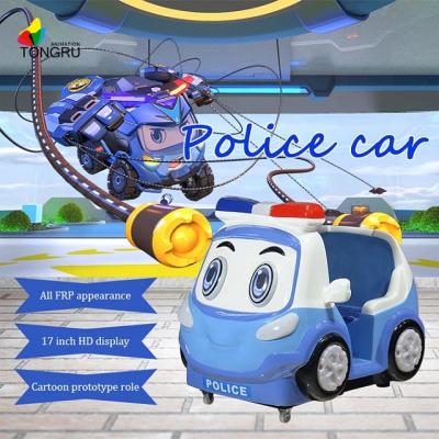 China Child Rides Machine Coin Operated Police Car Small Size Alliance For Children Swing English Version FRP No.3 XIAOZHI New Products Alliance Police Car for sale