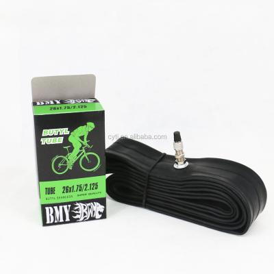 中国 Bicycle inner tube 12 / 14 / 16 / 18 / 20 / 22 / 24 / 26 / 27.5/29 inch 700C AV FV full size inner tube butyl rubber MTB bike 販売のため