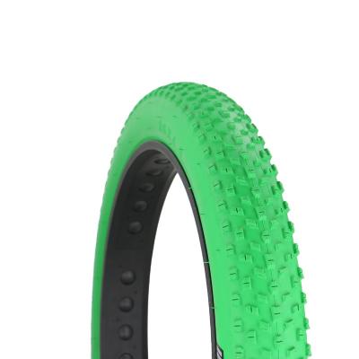 China colorful fat bike tyrev20 24 26x4.0 green color tyre for fat bike tyre for sale