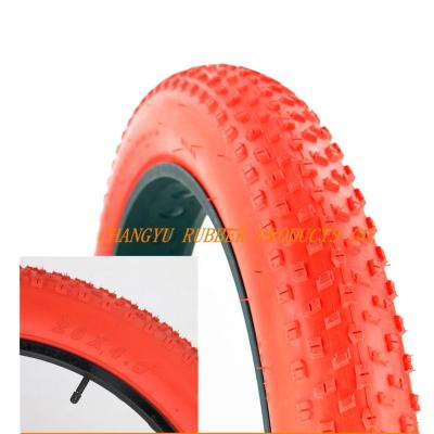 Chine 26X4.0 Rubber Fat Bicycle Tires Black Color 20-26 Inch Size For Cruisers à vendre