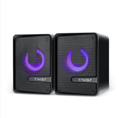 China S3 PORTABLE, stereo surround - sound, luminescent, USB control, wired dazzling light effect speaker for sale