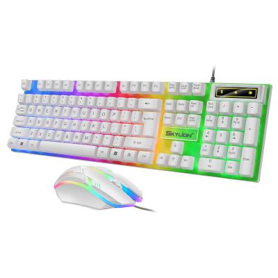 China H500 RGB Keyboard and Mouse Set Keyboard 6D Waterproof Mechanical Mouse Grip Wired Wholesale Price for sale