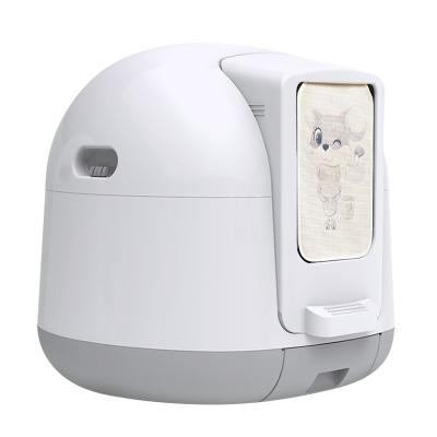 China China hot-selling self-cleaning pet cat toilet fully enclosed smart cat litter box 61.6*57*60cm for sale