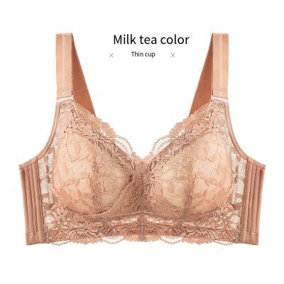 China Mesh Underwear Bra Without Rims Comfortable Slim Women Plus Size QUICK DRY QUICK DRY and No Marks Adjustable Bra With Auxiliary Bra for sale