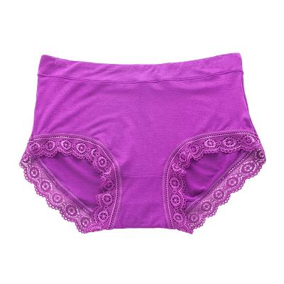 China 100kg Full Size Lace Underwear Solid Color Seamless Briefs Plus Size Female Mid Waist Seamless Panties Modal Seamless Panties for sale