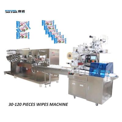 China PLC Control Wipe Production Line With 0.6Mpa Air Pressure for sale