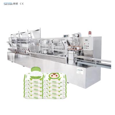 China 300 Cut / Min SS304 Stainless Steel Quality Wet Wipes Packing Machine Automatic For 30-120 PCS Pack for sale