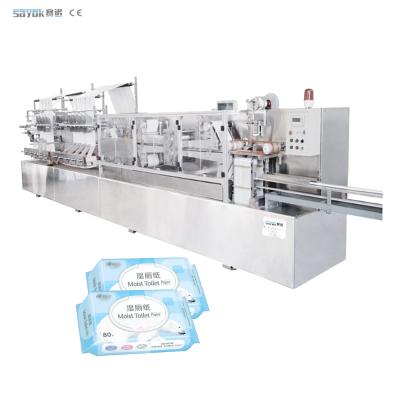 China 80-120pcs / Pack Wet Wiping Making Machine Mechanical Driven Type for sale