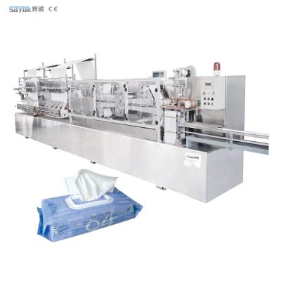 China Fast Speed Wet Wipes Making Machine Full Automatic Baby Wipes Packaging Line for sale