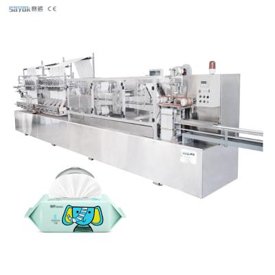 China 250-350 Cut/Min High Speed Wet Wipe Making Machine 220v Full Automatic Packing Line for sale