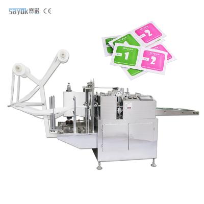 China Automatic Alcohol Pad Making Machine Alcohol Pad Packers Package Equipment 220v 50hz zu verkaufen