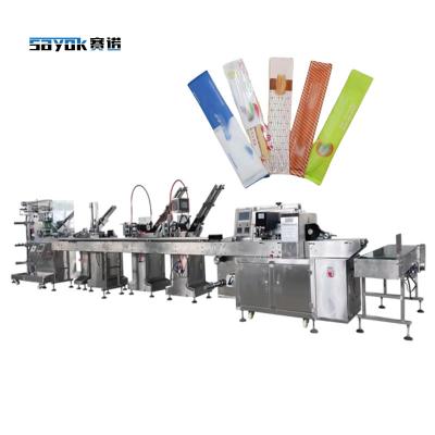 China CE Certified Automatic Packing Machinery For Napkin Spoon Fork Knife Toothpick Chopsticks Etc for sale