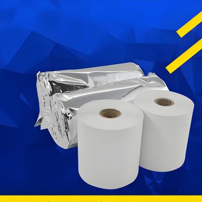 China Customized Automatic Pillow Packing Line Thermal Paper Roll Metallic Film Wrapping for sale