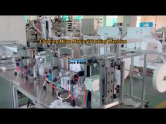 Cleaning wipe pouch automatic making packing machine