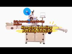 High Efficiency Garments‘ Hangtag Automatic Labeling Packing Machine