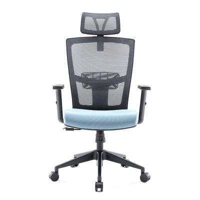 China (Size)Comfortable Fixed Lifting High Quality Adjustable Headrest Mesh Executive Chair Mesh Lumbar Executive Chair for sale