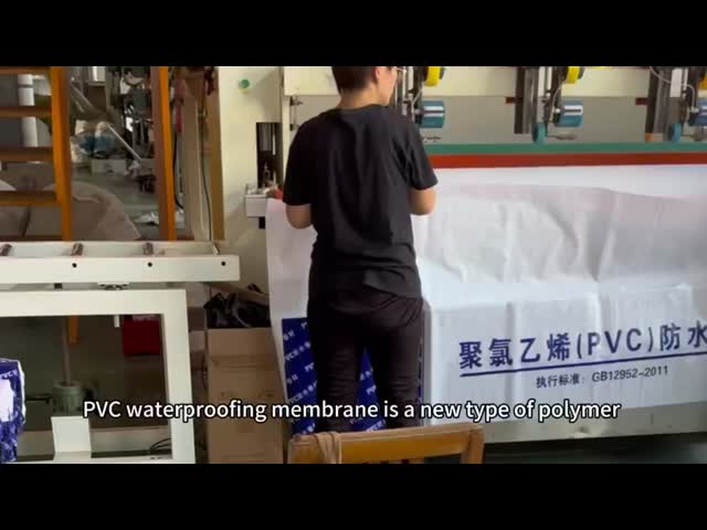 PVC waterproofing membrane construction video