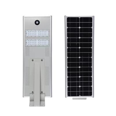 China Warehouse Aluminum housing outdoor ip65 waterproof 20w 30w 40w 60w 80w all in one led solar street light for sale