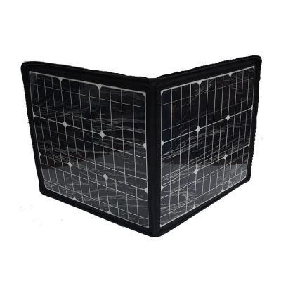 China Monocrystalline silicon 100 watt 12 volt monocrystalline foldable solar panel with charge controller with dual USB produces 5lb LIGHTWEIGHT for camping for sale