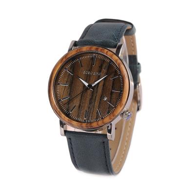 China Day/Date Men Watch BIRD Wooden Brand BOBO Luxury Genuine Leather Watch With Leather Straps Custom Luxury Watch for sale