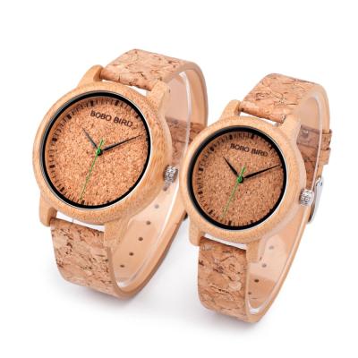 China Chronograph BOBO BIRD China Supplier Portable Bamboo Handcrafted Wooden Lovers Watch With Different Size Case for sale