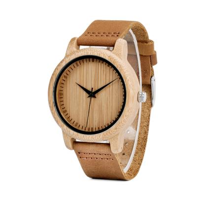 China BOBO BIRD lovers non-specific bamboo wood watch for couples watch quartz watch custom logo for sale