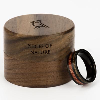 China Manufacturer Direct Wholesale BOBO BIRD CLASSIC Wooden Rings Man Handmade Custom Wedding Groomsmen Wooden Ring for sale