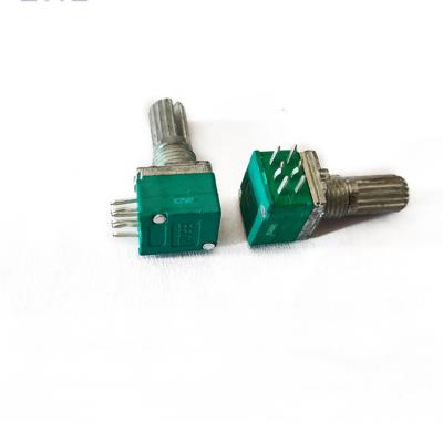 China Carbon film Single and double adjustable potentiometer with switch volume adjustment potentiometer for sale