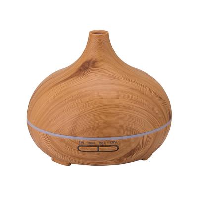 China Wood Grain Sync Color Changing Ultrasonic Humidifier Cool Air Mist Water USB Light Color Home Car Humidifiers for sale