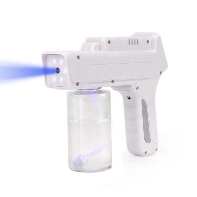 China Air Fresh Sprayer USB Rechargeable Nano Blue Lightweight Wireless Spray Gun Disinfection Gun For Sanitizing for sale