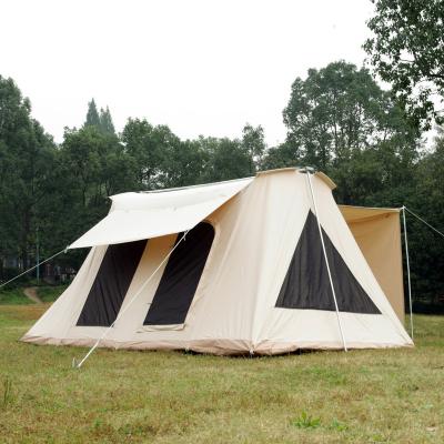 China Pop Up Outdoor Tent Spring Tents Canvas Cotton Tent 2 Person Waterproof Camping Tent for sale