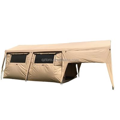 China Pop Tent Waterproof 4 Season Outdoor Camping and Hunting Tent Canvas Wall Tent for sale