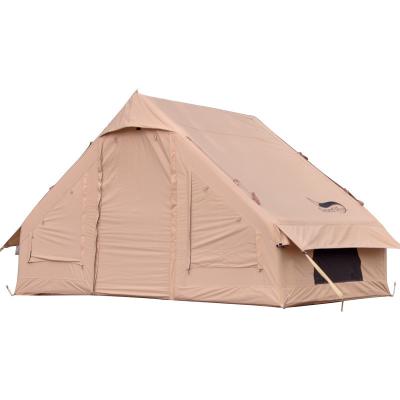 China Outdoor Waterproof Inflatable Pole Tent Outdoor Camping Family Yurt House Blow Up Tent Air Travel Trailer Inflatable Tent for sale