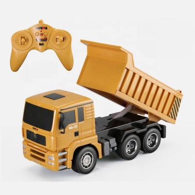 China RC 332 Six Channel Dumper Truck 1/18 2.4Ghz 6CH 40HMZ Mini Dumper New Arrival Huina RC Model for sale