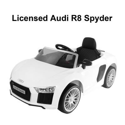 China Ride On Toy Newest Design Fashion 2.4Ghz Authorized R8 Baby Car 3-Speed ​​MP3 Plug RC Ride On Car for sale