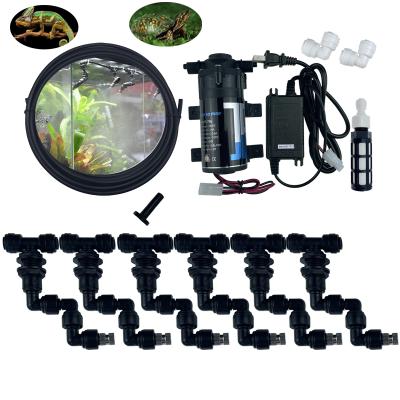 China Fog Cooling Quiet Tank 360 Adjustable Aquarium Fogger Reptiles Fogger Mist Sprinkler Aquatic Pump 24V Cooling System Instant Lock 1/4 for sale