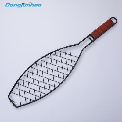 China Wholesale Custom Fish Shaped Grilling Rack Tools Simple Grilling Rack Custom Fish Grill Tools Easily Cleaned For BBQ for sale