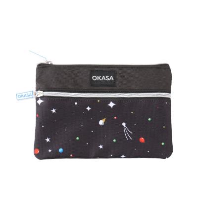 China Fashion factory new design fast delivery RPET environmental protection bag storage reusable unisex cosmetic bag for sale