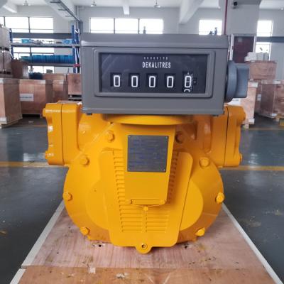 China Widely Positive Displacement Flow Meter for Diesel Measurement with 0.2% High Accuracy Palladium Gasoline and Oil Flow Meters for sale