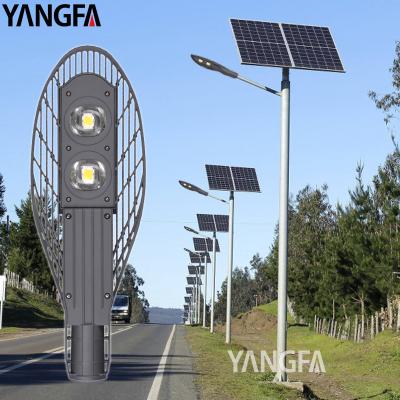 China Theme Park 3m to 9m split solar light system dc 12v 100w solar post light with pole for sale