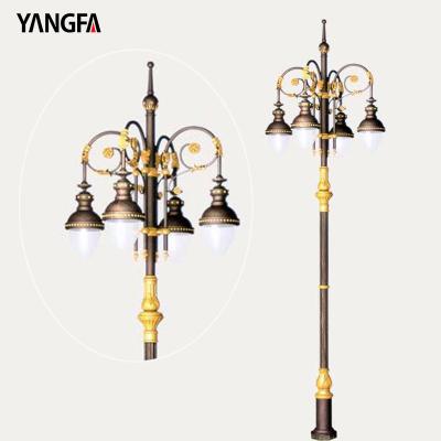 China Garden Decorative led garden light, european lighting antique pole for sale