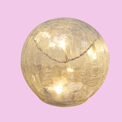 China 15L warm white glass ball chunk glass wedding decoration gifts for friends for sale