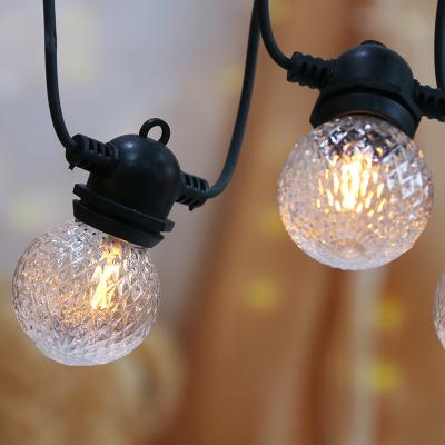 China Wholesale christmas decoration IP44 E27 10L led string lights with globe bulb for outdoors garden christmas fairy lights for sale