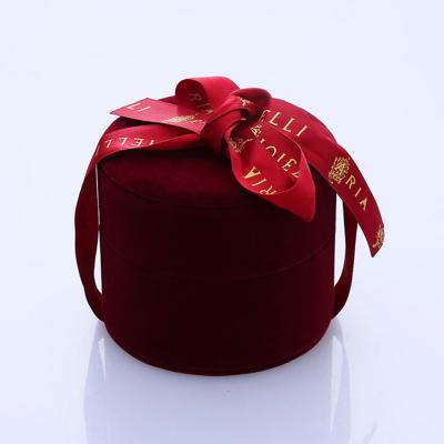 China Velvet Around Packaging Jewelry Box Small Custom Velvet Around Packaging Jewelry Box For Ring for sale