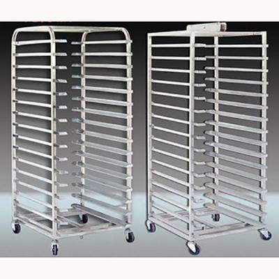 China High Quality Home Trolley Pan Bakery Food Rack Baking Stackable Stainless Steel Bread Pan for Bakery Pan with Wheels for sale