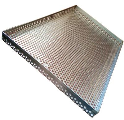 China Sustainable 304 Stainless Steel Wire Mesh Filter Dehydration Stainless Steel Tray Rectangular for sale