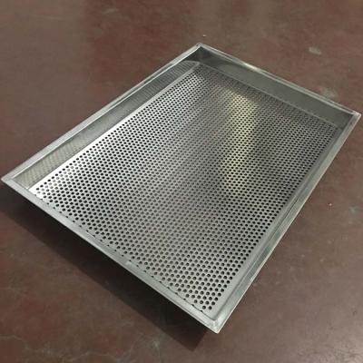 China Sustainable 316 Stainless Steel Mesh Mold Bread Drying Machine Stainless Steel Perforated Tray for sale