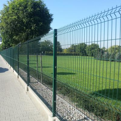 China Easily Assembled Wire Mesh Fence Garden Fence Curved Welded 3D Wire Mesh Fence for sale