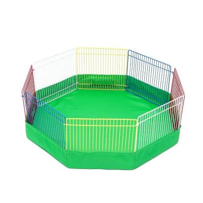 China Sustainable Colored Collapsible Metal Dog Fence , Small PetPlaypen Hogh Boards For Dogs for sale